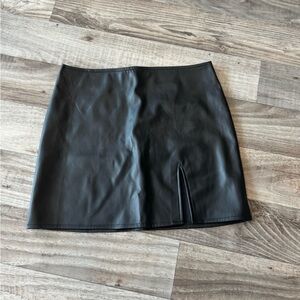 Pleather skirt